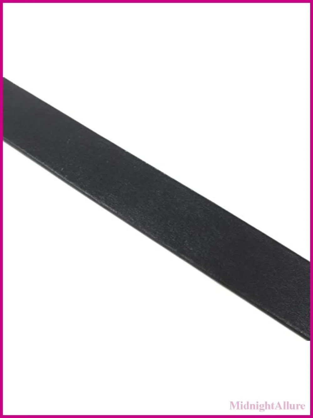 Womens Thin Leather Belt Strap Smooth Grain 1 Inch Wide Snap Closure